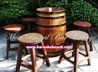 Sala madera vintage TABACO