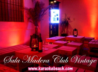 Sala de Madera Beach Club Vintage para 8-10 personas.
