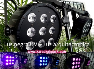 LUZ NEGRA UV (NEON) Y ARQUITECTÓNICA MULTICOLORES - FOCOS VINTAGE